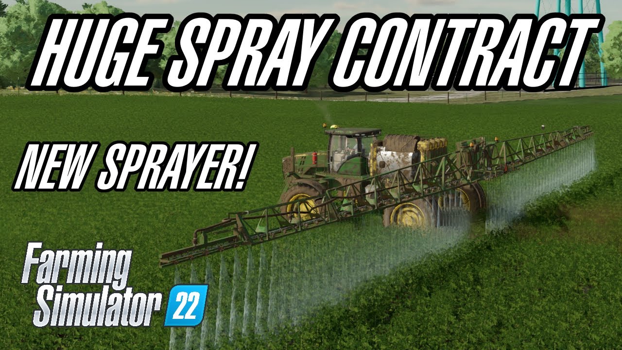 Taking on a HUGE spraying contract with a JD R4045  - Deer Creek EP3 - Farming Simulator 22