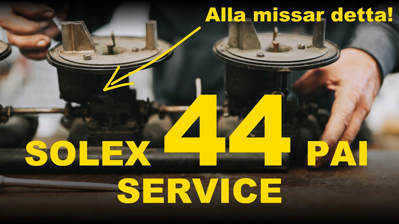 Serva Dina Solex 44 PAI Förgasare – Steg-för-Steg Guide (Volvo Penta B30)