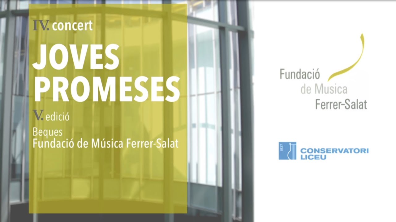 Concert Joves Promeses 2014 - Becaris Fundació de Música ferrer-Salat.