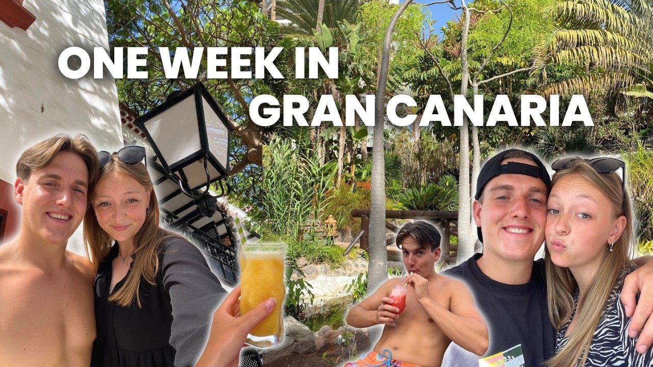 ONE WEEK IN GRAN CANARIA | swimming, city's, beach, walks, aquapark, dolphin watching + more! | VLOG