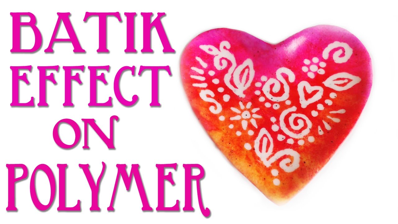 How To Make Simple Batik Effects on Polymer Clay