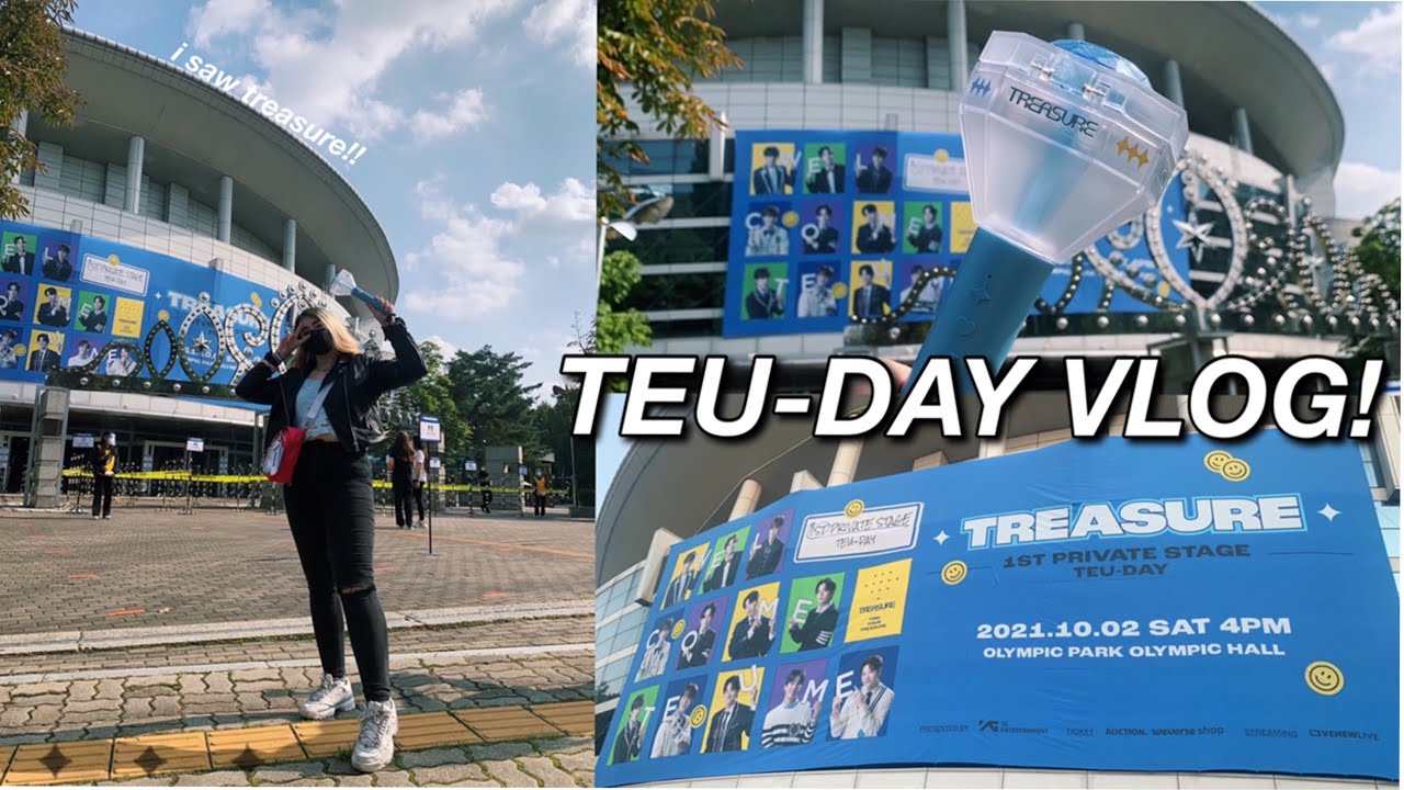 treasure TEU-DAY vlog & experience (a chaotic time omg) i saw treasure in seoul!!