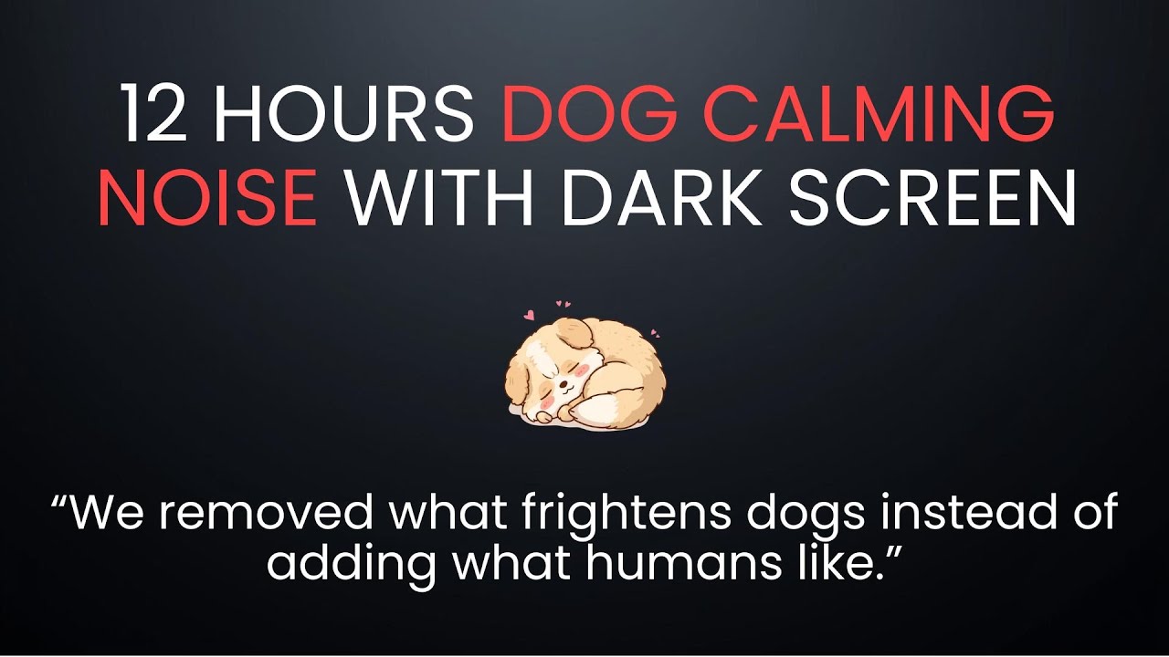 12 Hours of Low-Frequency Brown Noise for Dogs | Calming Sound Padding for Anxiety, Sleep & Noise