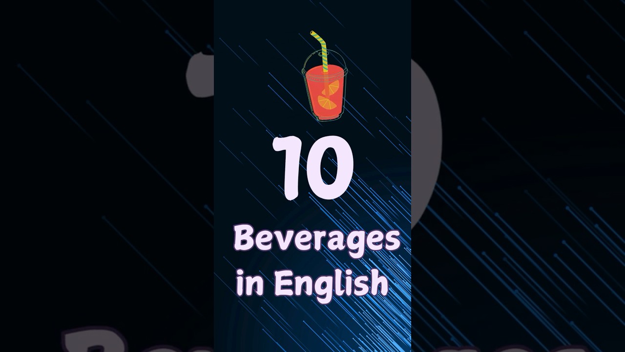 10 Beverages in English | Beverages  Name | Miniwits | #shorts