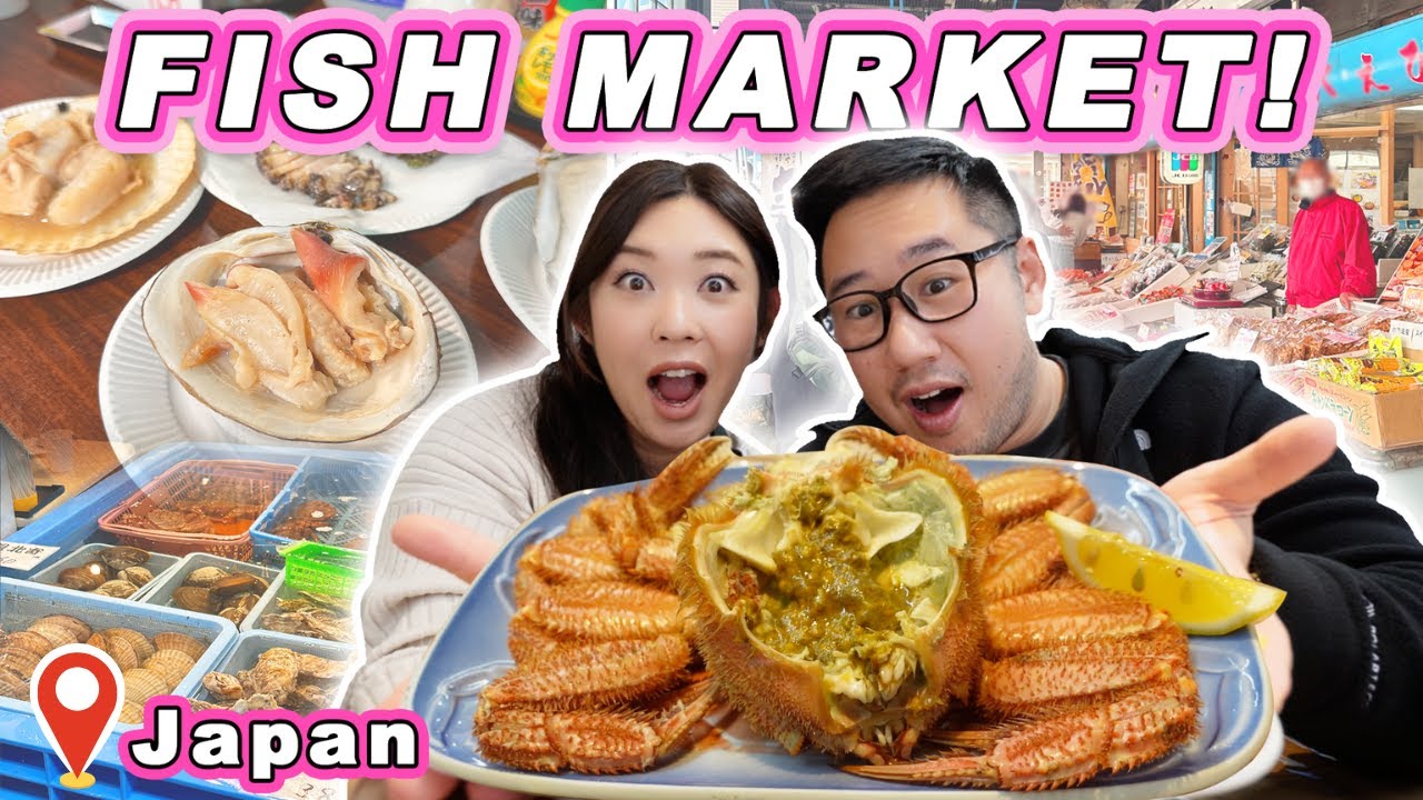 FRESHEST SEAFOOD Japanese Hairy Crab || [Sapporo] Must try Omakase Sushi, Seafood BBQ at Fish Market