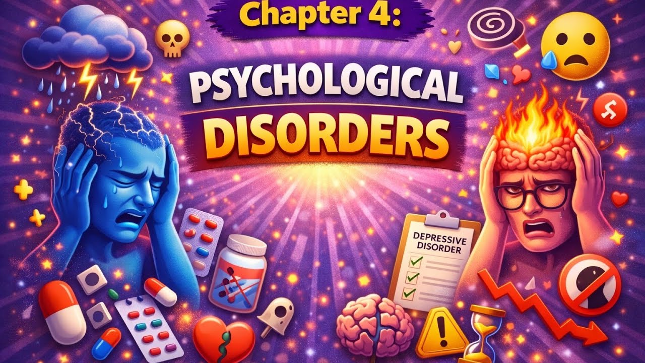 Psychological disoders class12th psychology