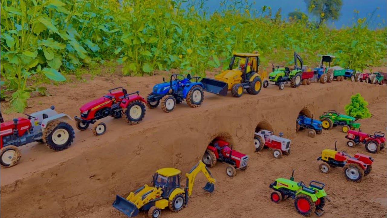 Mini Tractor Trolley Parking videos|tractor video|jcb video|jcb|@MrDevCreators