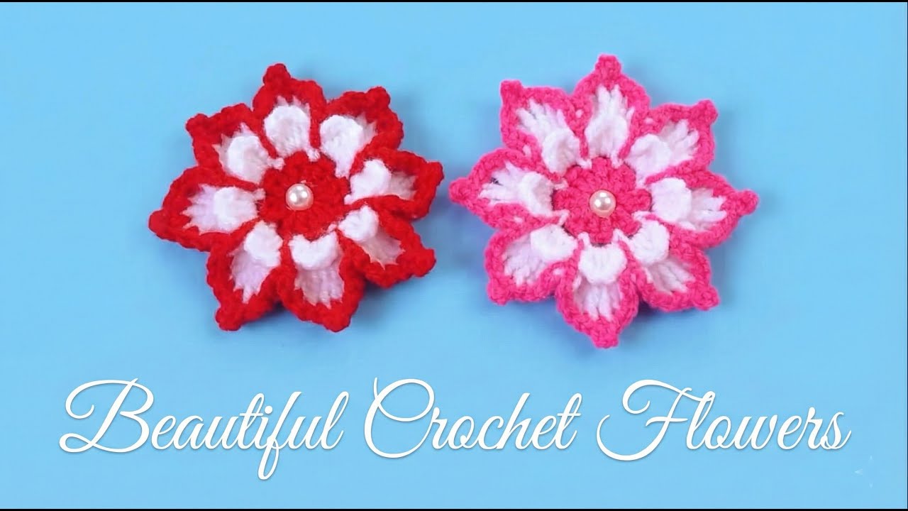 Beautiful Crochet Flower Tutorial | Elegant & Easy DIY