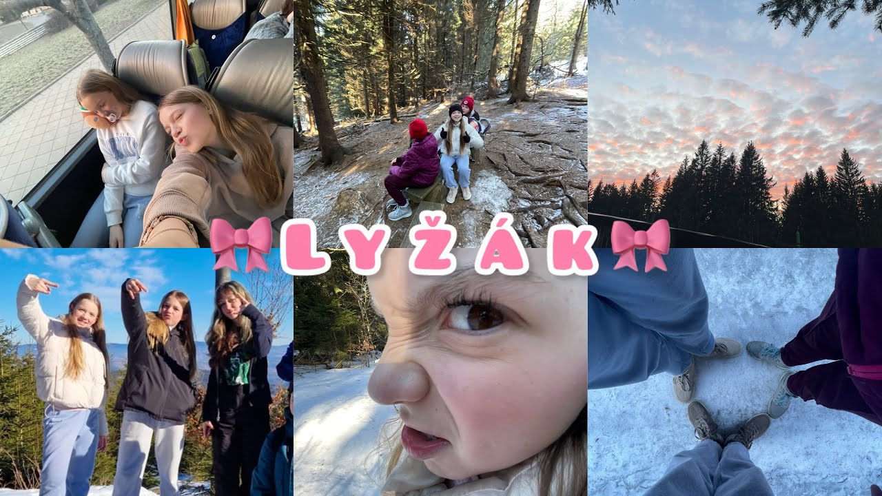 Vlog ze školního lyžáku💗