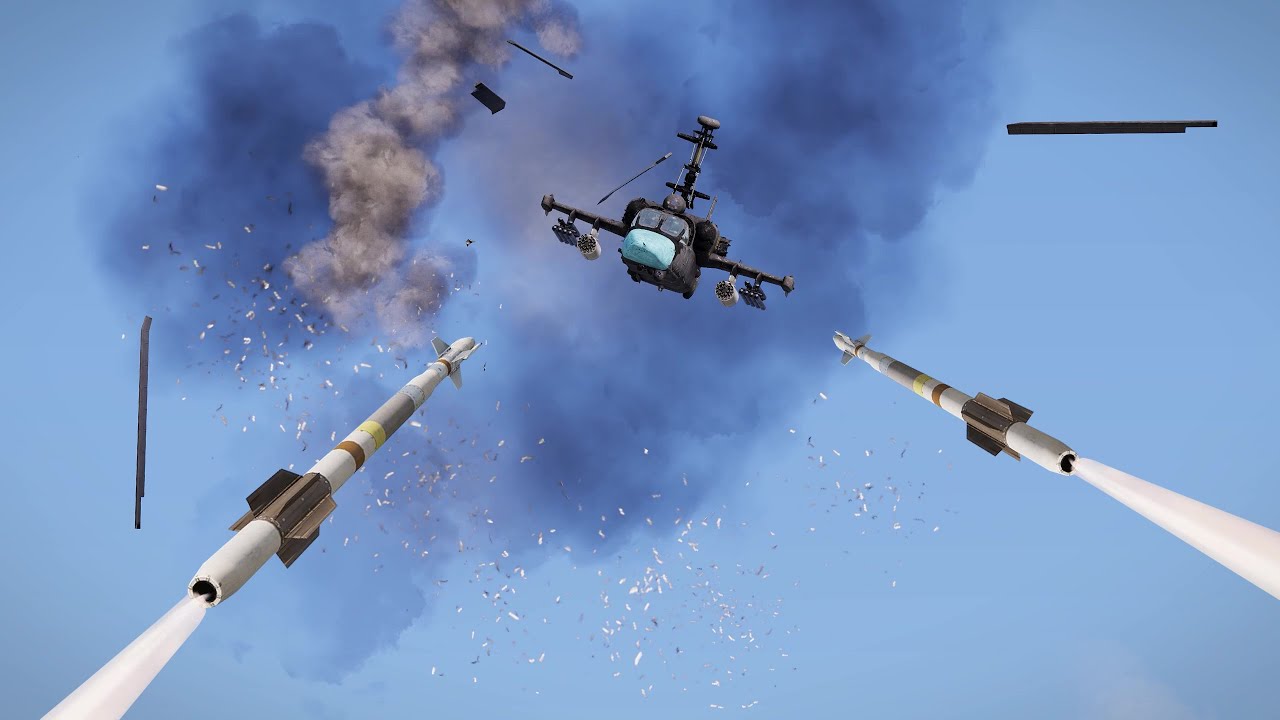 Russia’s Modern Attack Helicopter destroyed by fire | Ka-52 | ARMA 3: Military Simulation 6