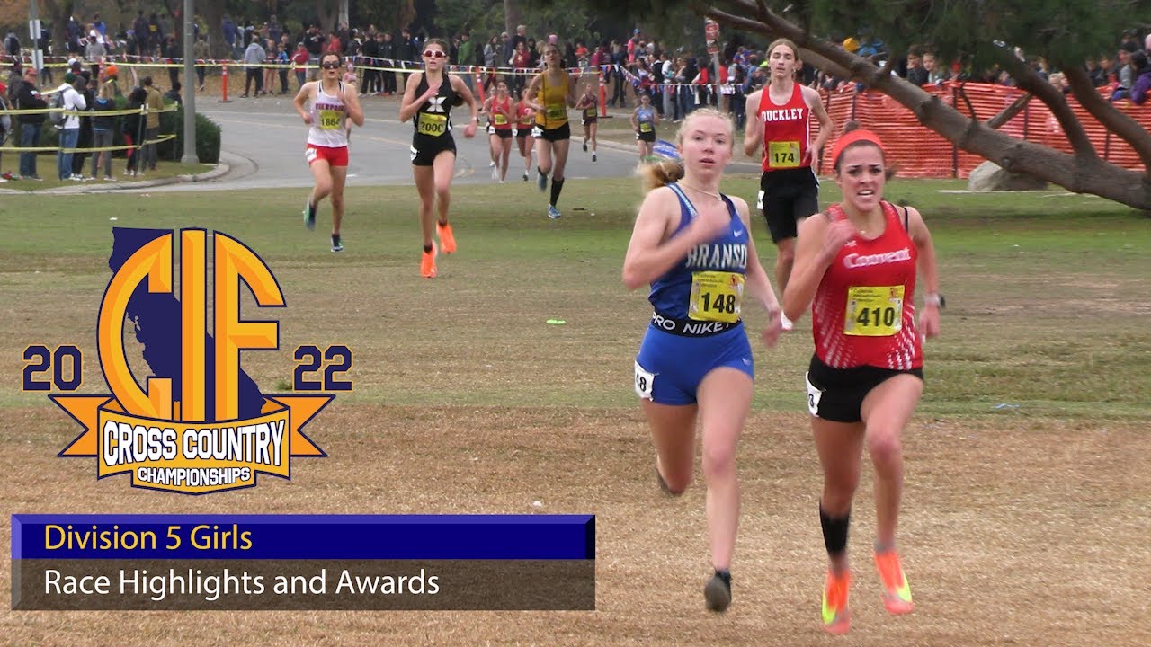 2022 XC - CIF State - 02 (Div 5, Girls, 3 Views of Race,  Awards)