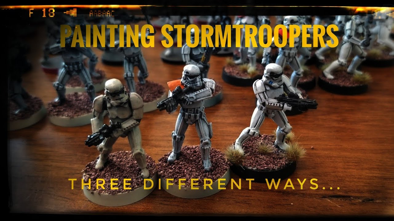 Three techniques for painting Stormtrooper Minis