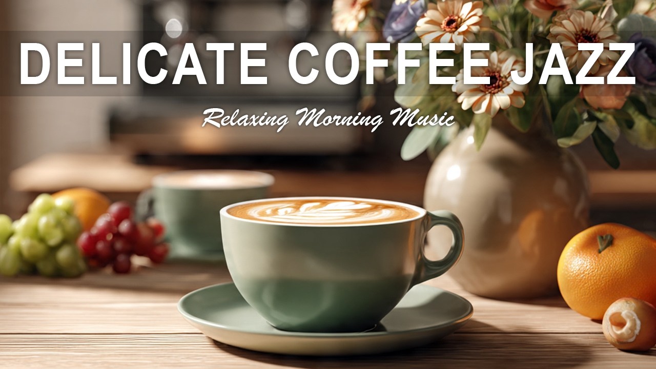 Delicate Coffee Jazz ☕ March  Bossa Nova Instrumental & Relaxing Jazz Cafe Music for Studying.