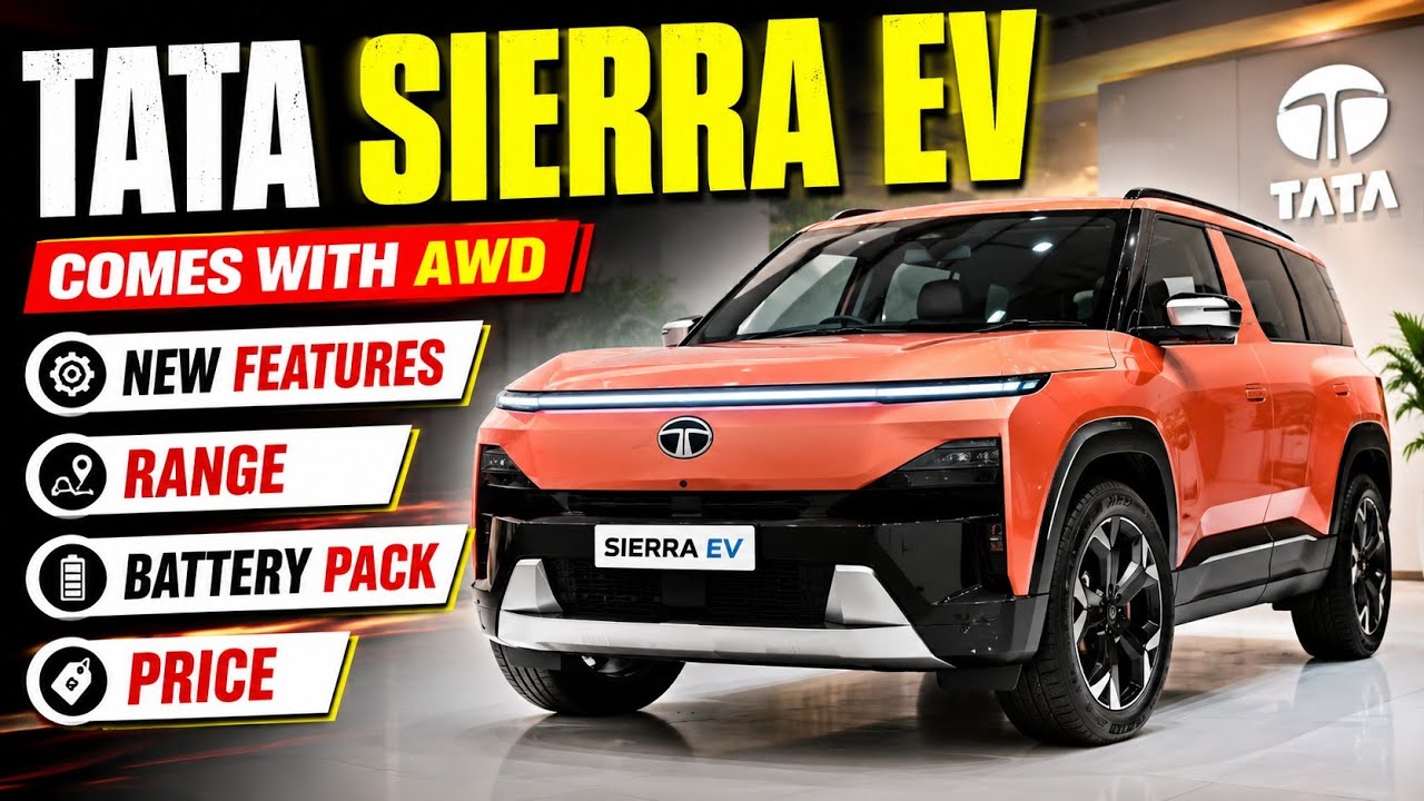 Tata Sierra Ev 2026 Comes With New Features AWD Range Battery Pack Price