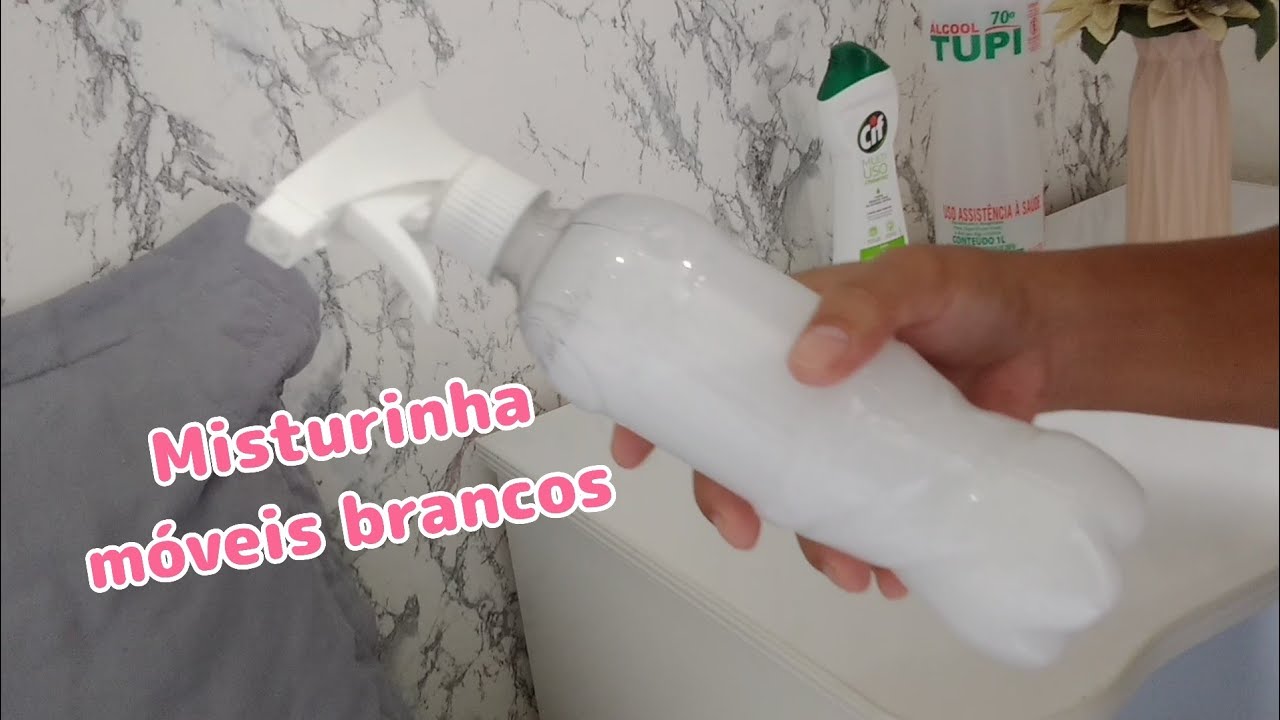 Misturinha para móveis brancos. Rápida e econômica. Com Cif cremoso 💕