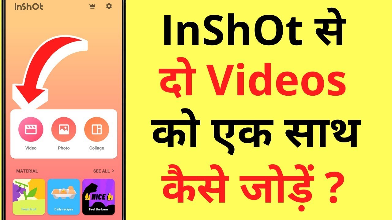 How to Merge Two Videos into One Video in InShot App