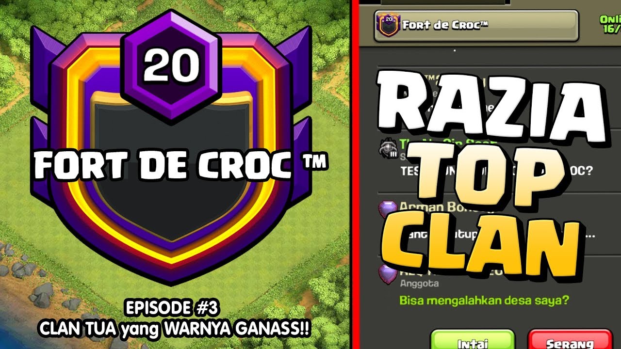 CLAN TUA YANG WARNYA BUAS!! (Fort De Croc) | #RAZIATOPCLAN #COCINDO