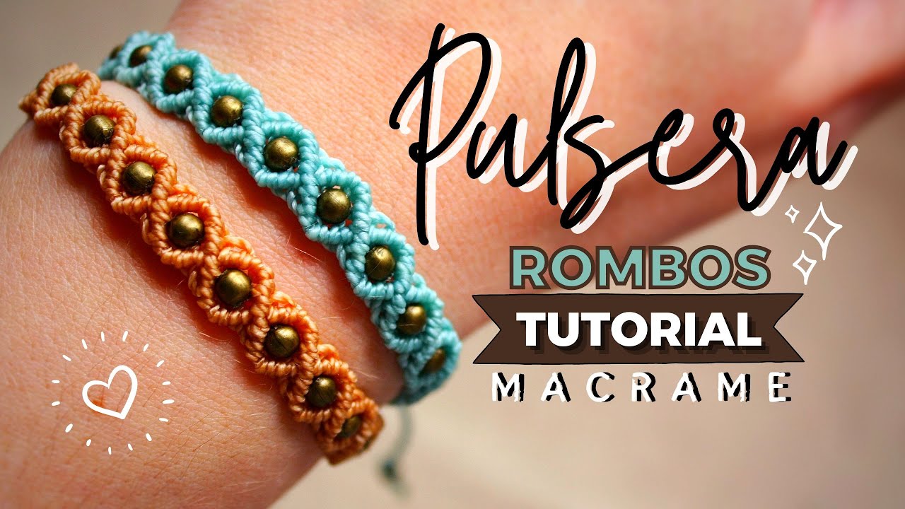 🔰 PULSERA DE HILO FÁCIL Y RÁPIDA 💠 ʀᴏᴍʙᴏs #7 | Tutorial paso a paso🧵​ DIY Macramé