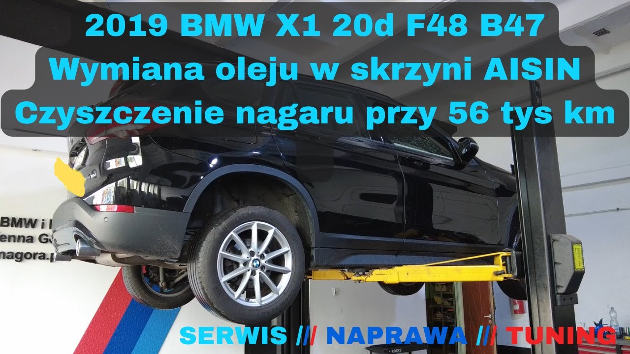 BMW X1 F48 B47 Nagar w układzie dolotowym przy 56 tys km / Dynamiczna wymiana oleju w skrzyni AISIN