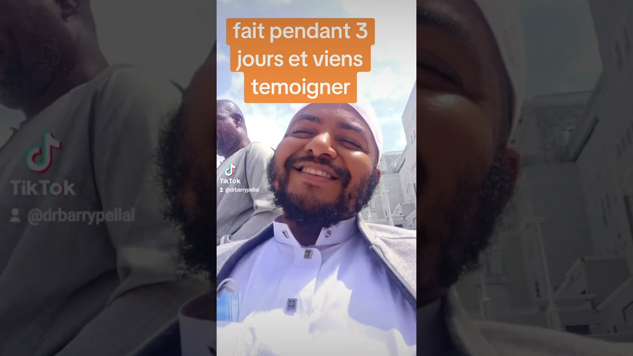 Fait pendant 3 jours et tu viens temoigner