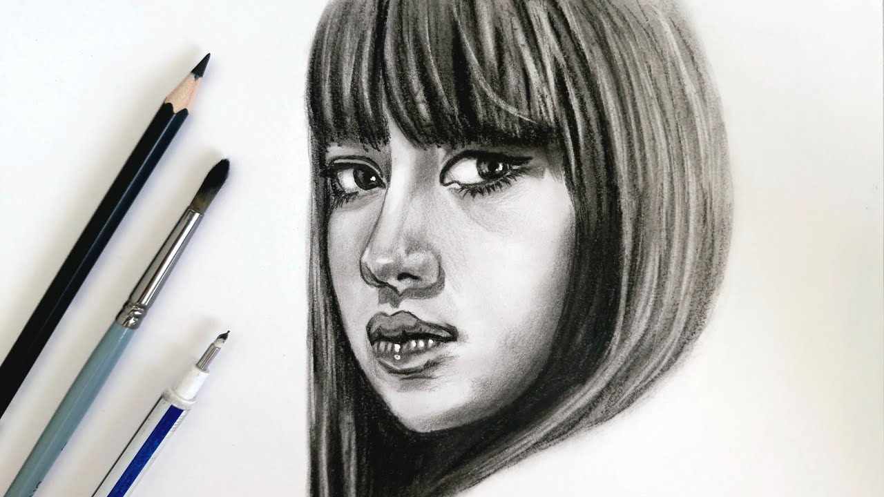 Realistic Girl Portrait Drawing for Beginners | Step by Step Pencil Tutorial