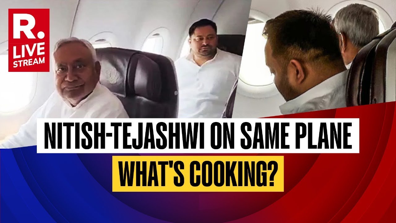 Nitish, Tejashwi Fly To Delhi In Same Flight Amid Alliance Anxiety | Lok Sabha Elections 2024 LIVE