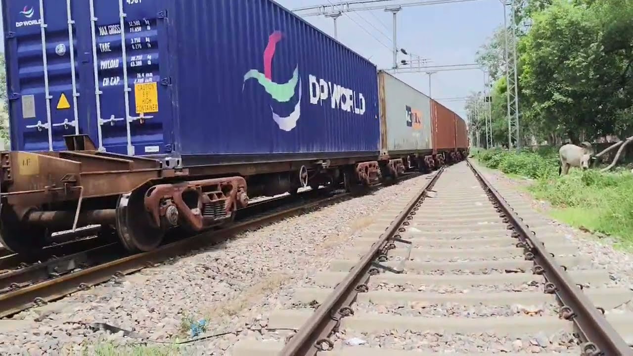 MALGADI INDIAN RAILWAY TRAIN TRACK CROSSING