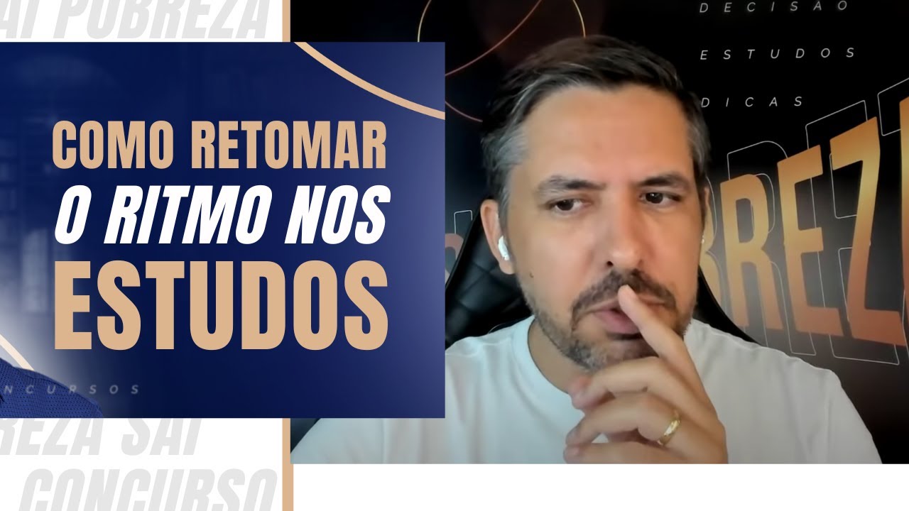 Como retomar o ritmo nos estudos para concurso público