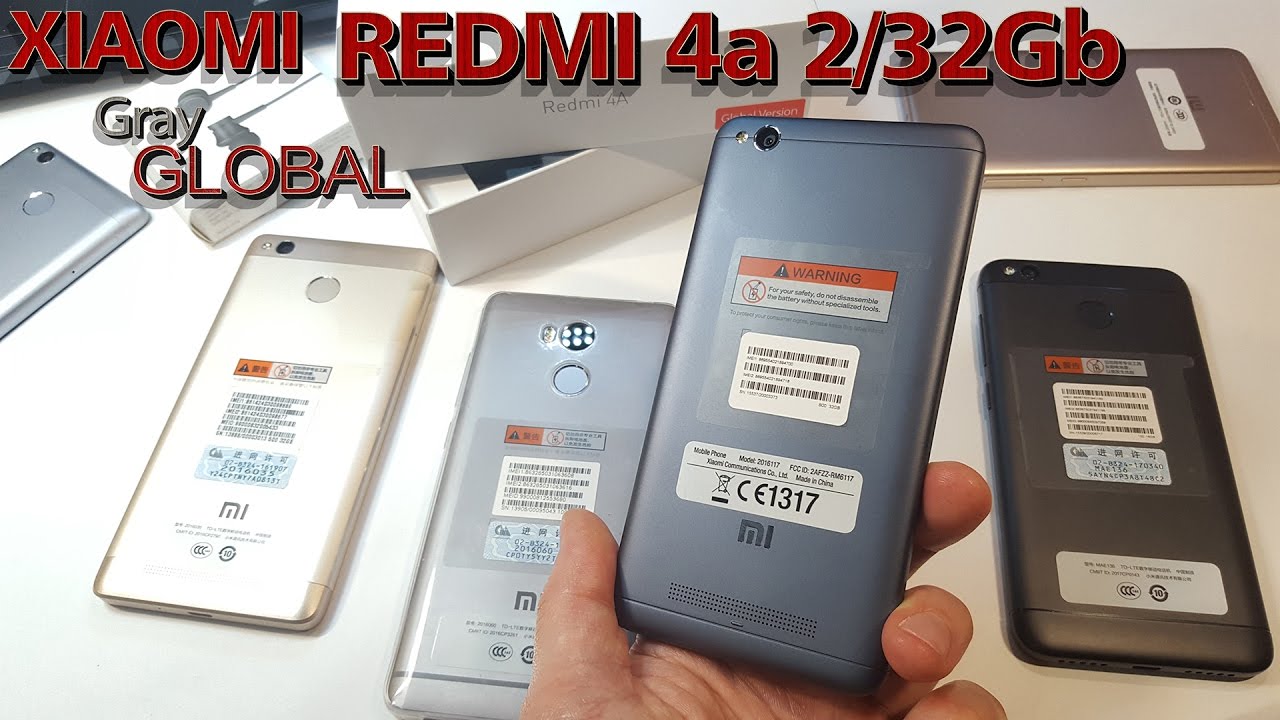 XIAOMI REDMI 4A gray GLOBAL. Сравниваем с Redmi 4x, Redmi 4 Pro, Redmi 3x, Redmi 3s