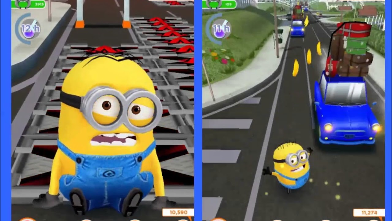 Despicable Me Minion Rush - Dave vs Jerry and Mel vs Carl