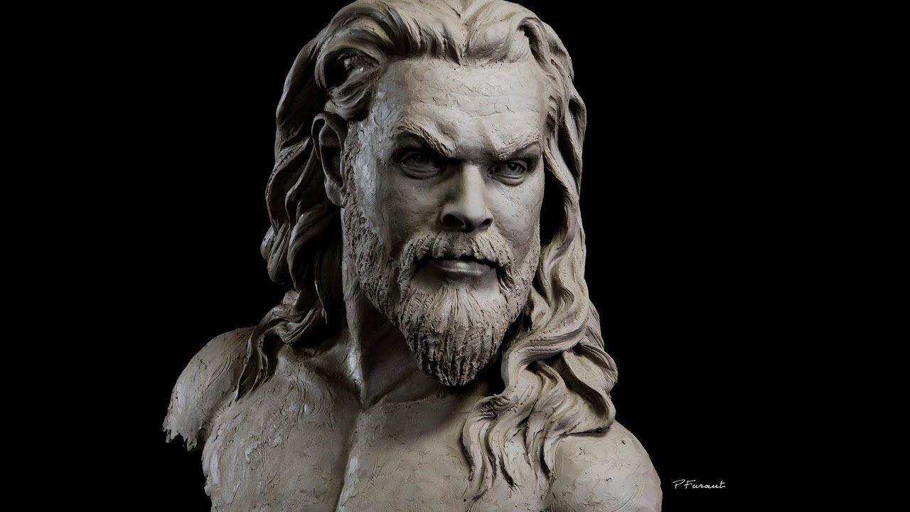 Sculpting Aquaman in Water-based Clay