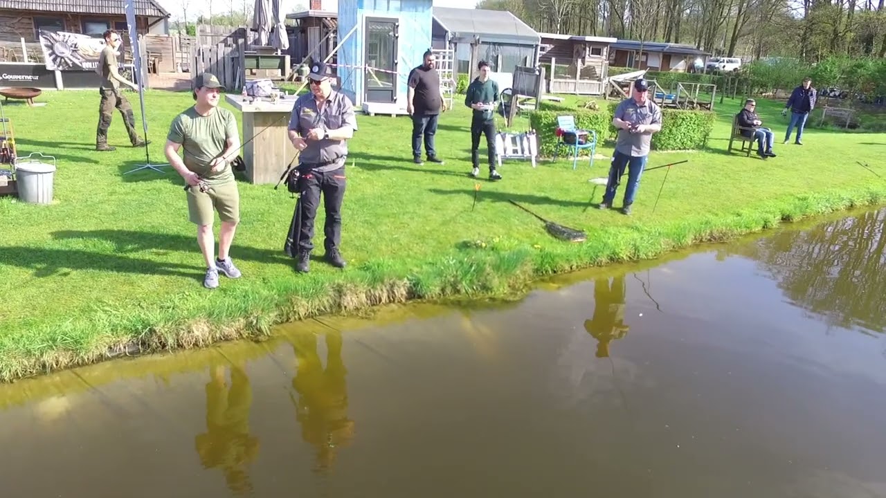 Vissen met Libra Lures op forel en zalmforel bij forellenvijver Onze Stek in Meijel 6 april 2024