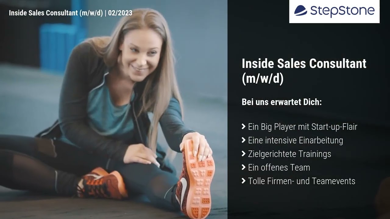 Video-Stellenanzeige: Inside Sales Consultant bei StepStone