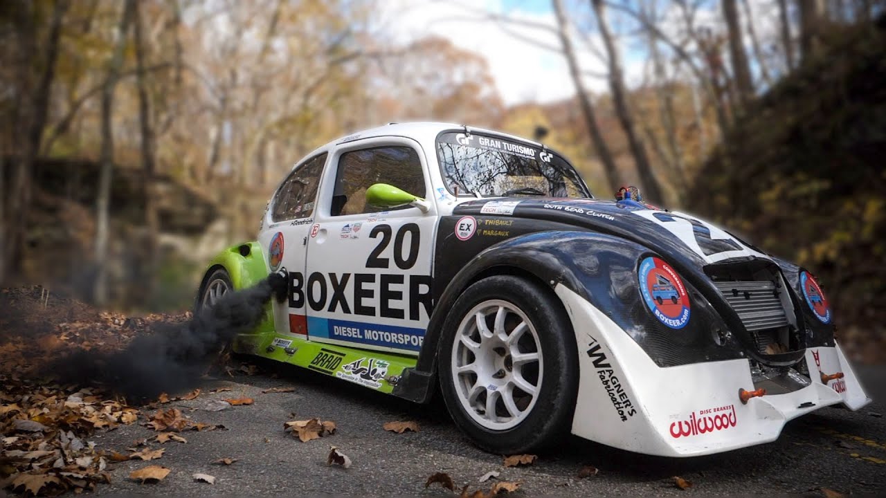 400HP Twin Turbo Diesel VW Beetle Hill Climb Monster!