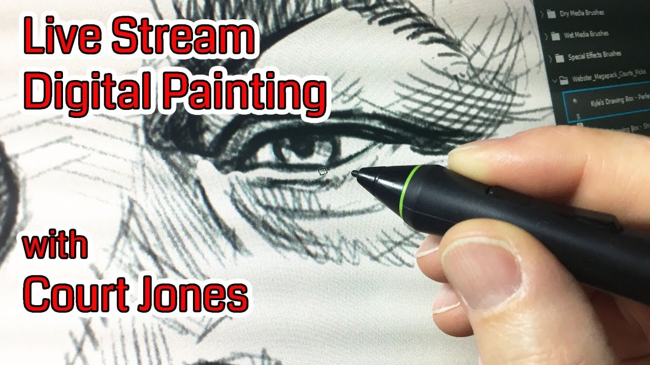 Digitally Painting a Caricature of Bill Murray