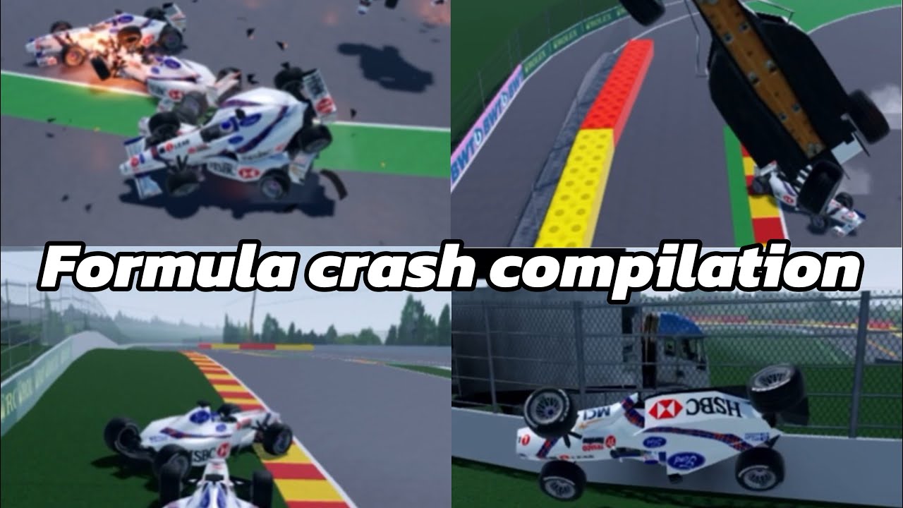 5 minutes crash compilation in formula racing experience (roblox)