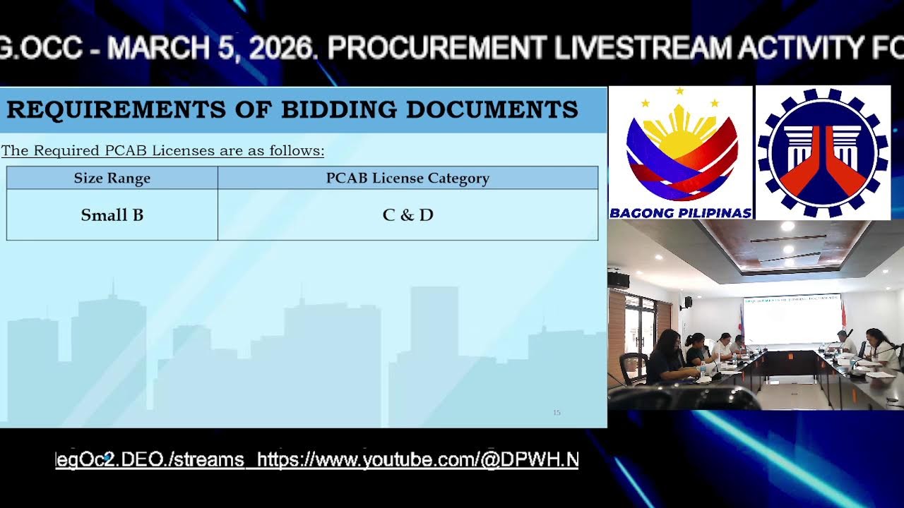 PROCUREMENT LIVESTREAM FOR DPWH 2ND DEO NEG OCC - MARCH 5, 2026