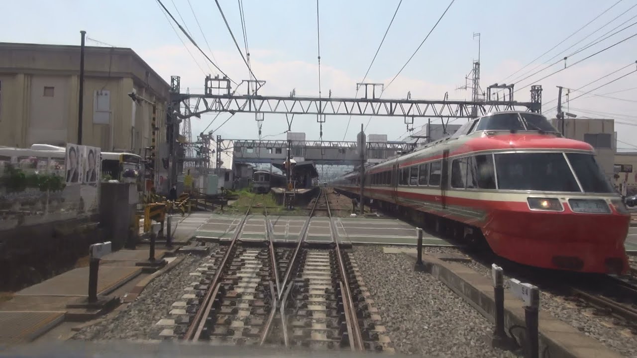 小田急小田原線　前面展望　新宿→箱根湯本　　　　7000形LSE　展望席　2014年　　　Japan  Hakone
