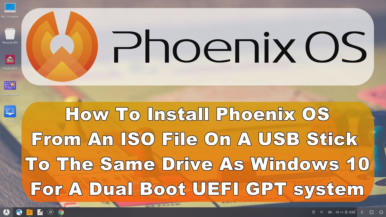 Как установить Android Phoenix OS с ISO-файла USB-накопителя на тот же диск, что и Windows 10 Dua...