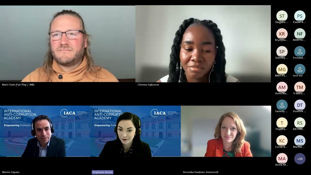 IACA Webinar - Artistry in Action Fighting Corruption through Art