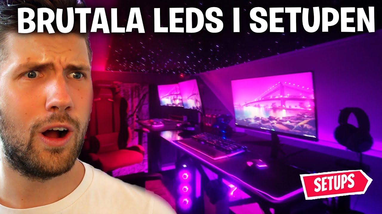 HAN HAR BYGGT EN STJÄRNHIMMEL I SIN GAMING SETUP!? *REAGERAR PÅ ERA SETUPS DEL 23*
