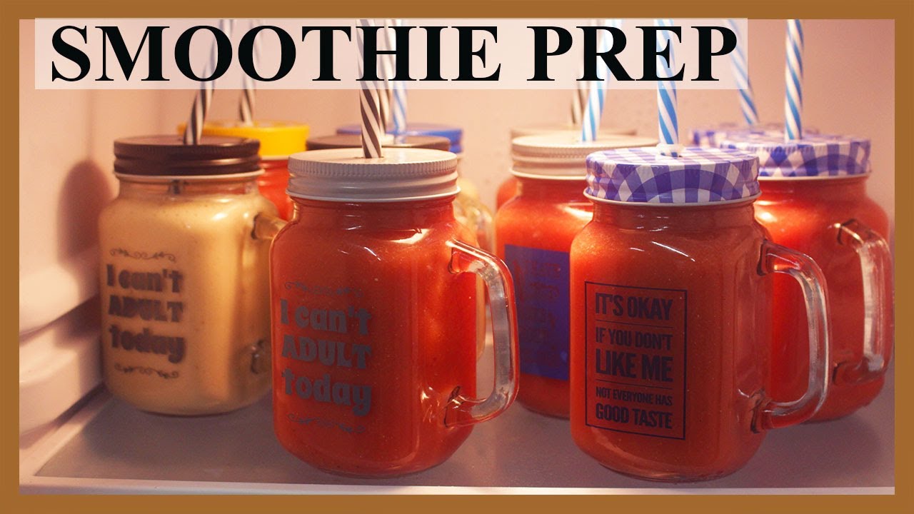 Smoothie prep for the week.