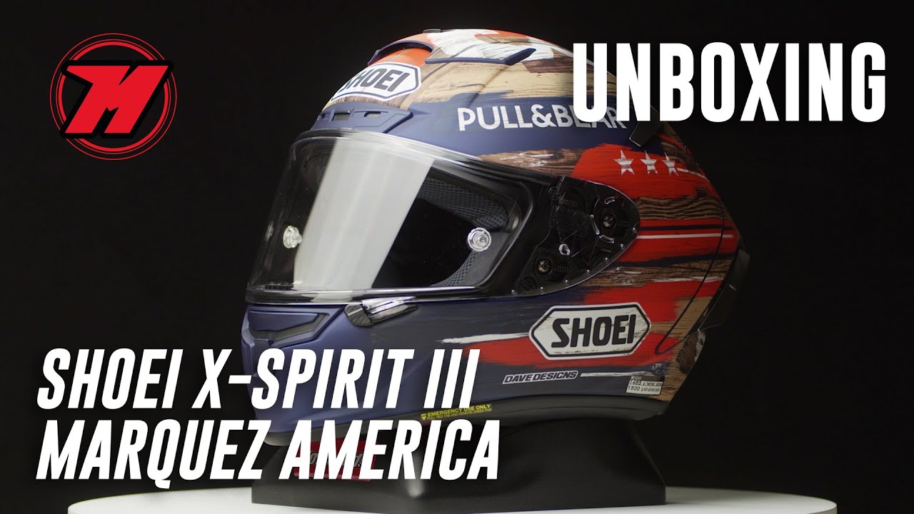 Unboxing casco SHOEI X-SPIRIT III Marc M&aacute;rquez AMERICA 🇺🇸