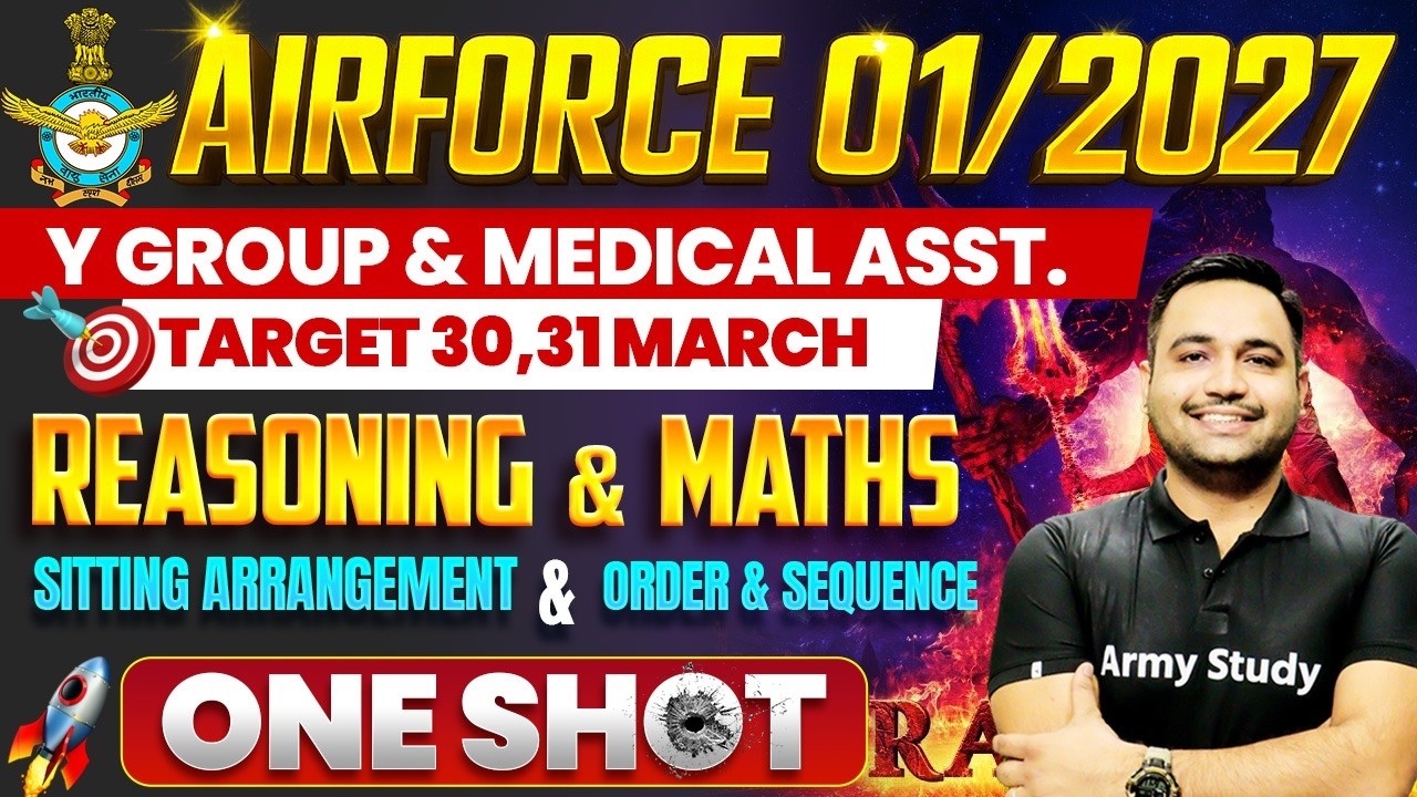 Airforce Vacancy 01/2027 | Airforce Raga Practice 10 | Airforce Reasoning & Math Mix Question 2026