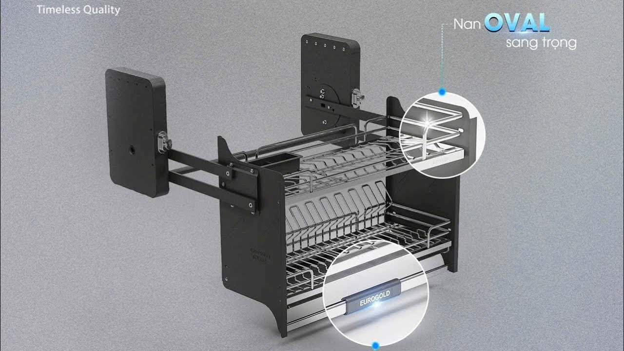 Giá bát đĩa nâng hạ Oval EPO9380LX