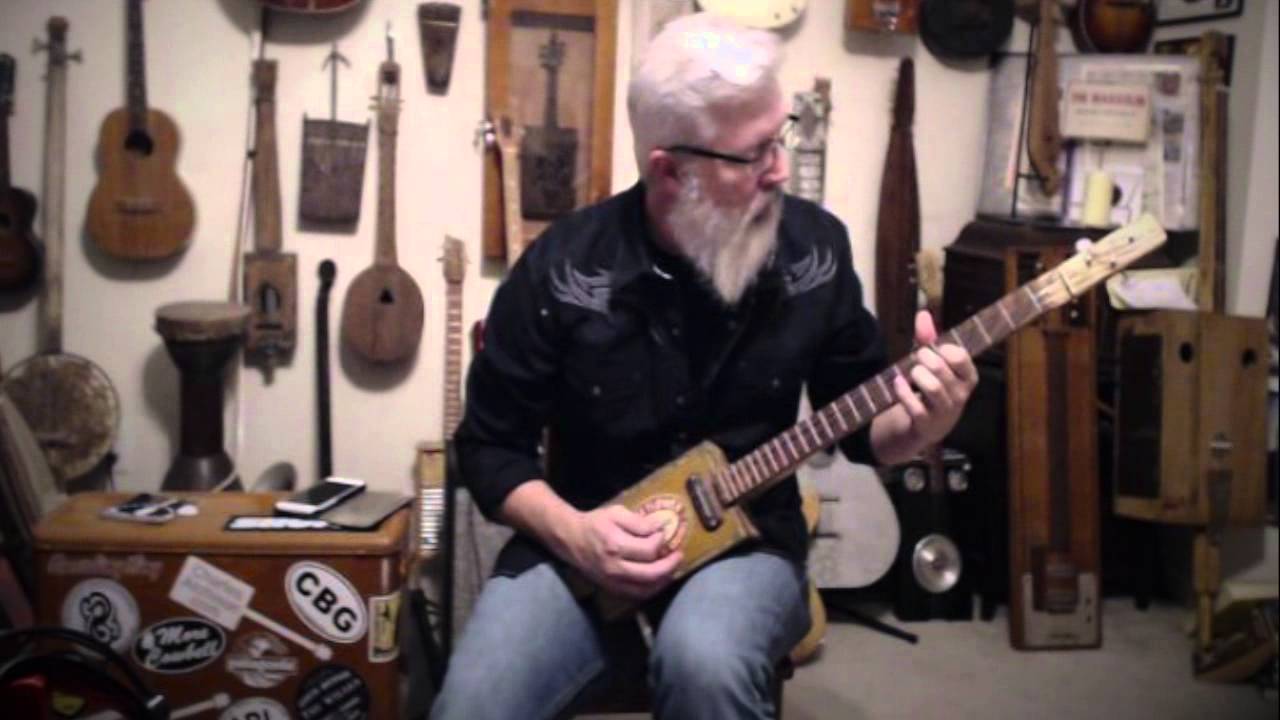 Stevie Ray Vaughan Compilation on Homemade 3 string guitar - three string guitar - tuned DGD