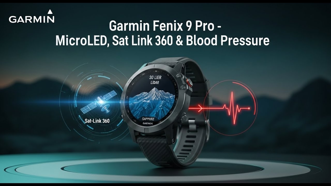 Garmin Fenix 9 Pro FIRST LOOK: MicroLED, Sat-Link 360 & Blood Pressure!