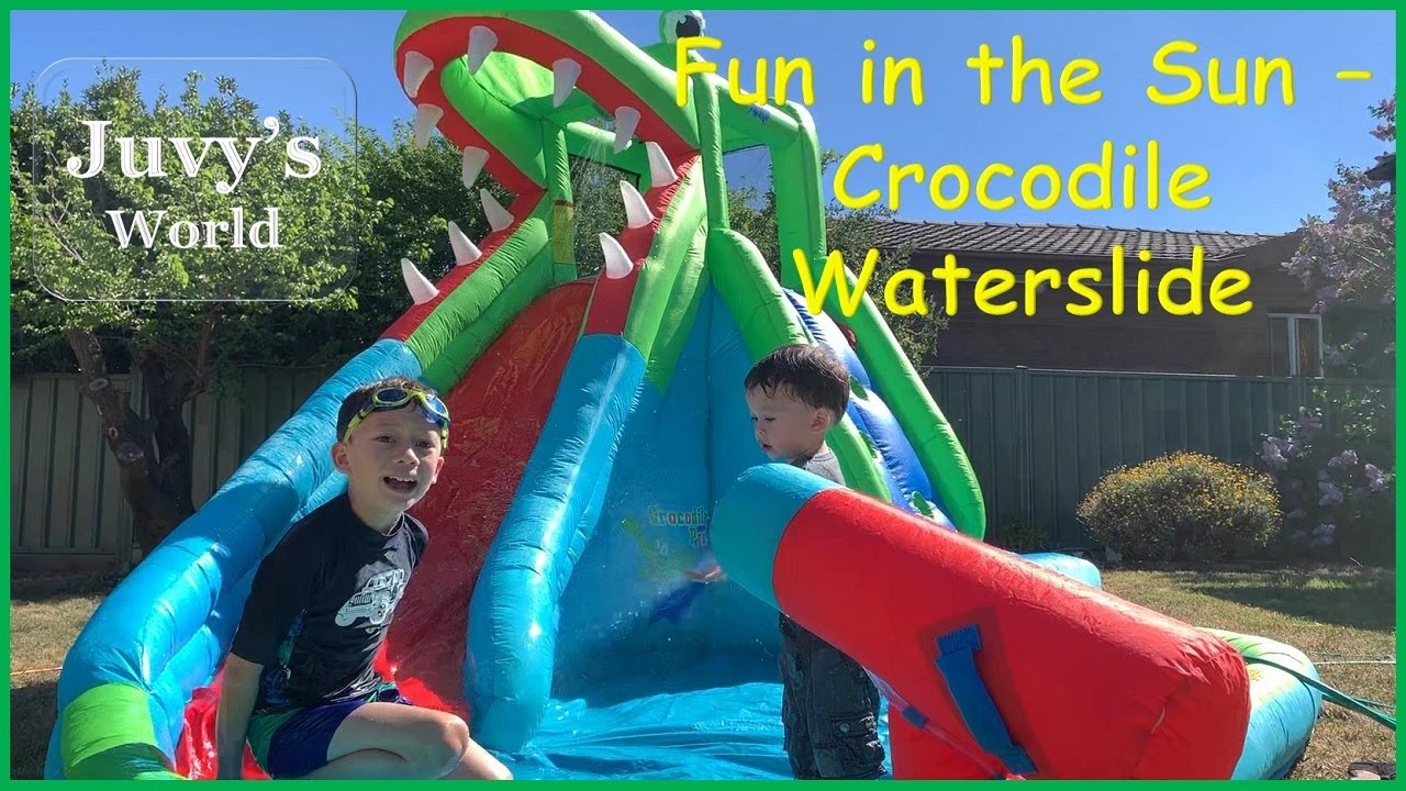 Fun under the sun | Crocodile Inflatable Waterslide