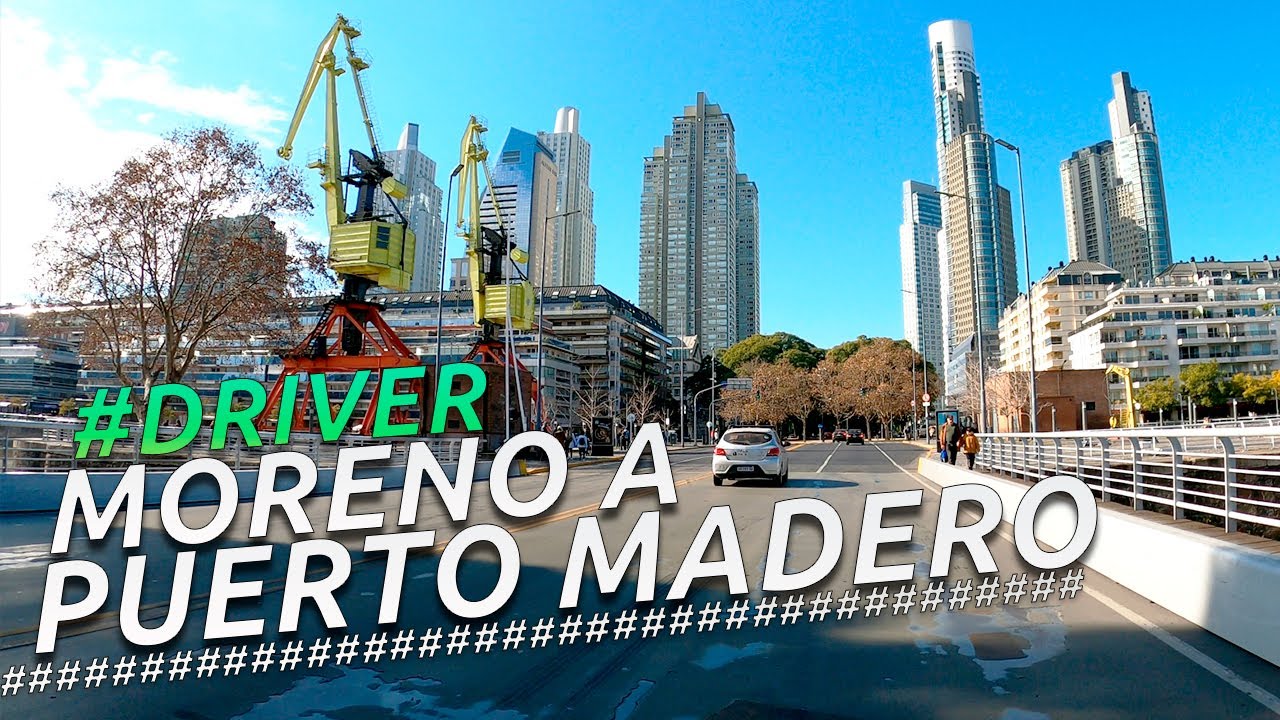 Driving Tour De MORENO a PUERTO MADERO I BUENOS AIRES I ARGENTINA 4K