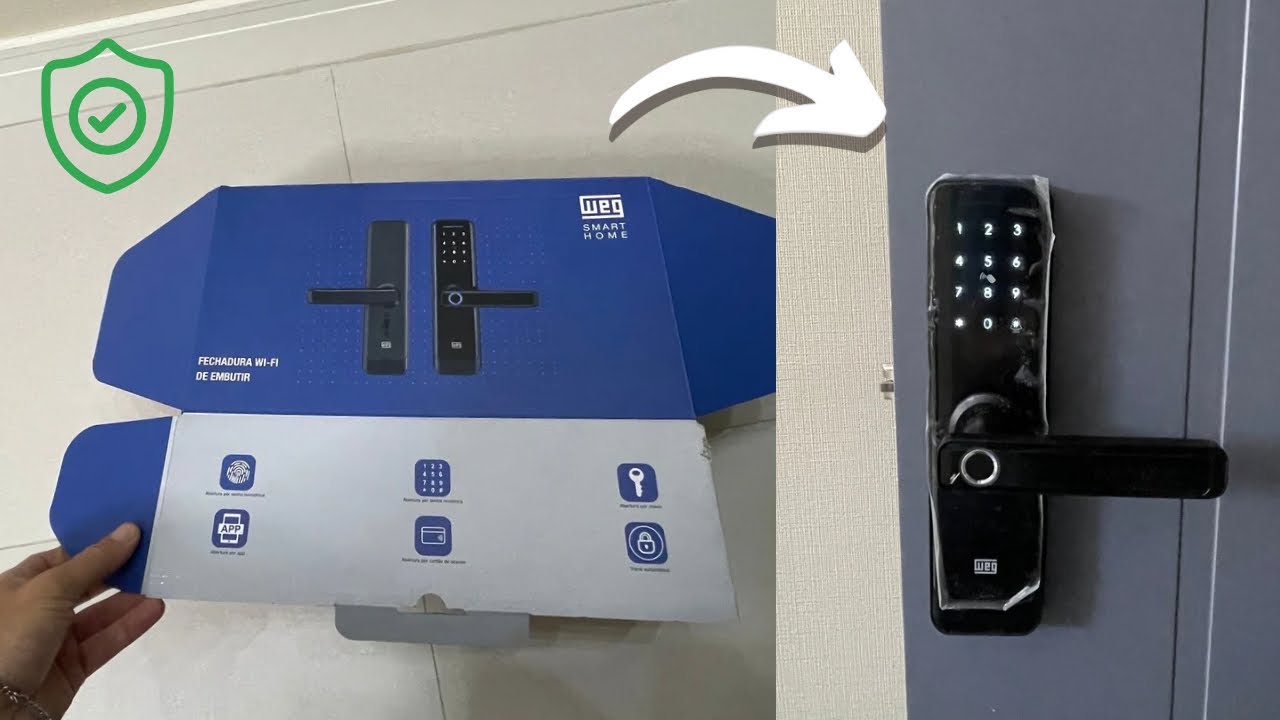 INSTALAÇÃO FECHADURA ELETRÔNICA WEG SMART HOME!! É SEGURA??😱🚨